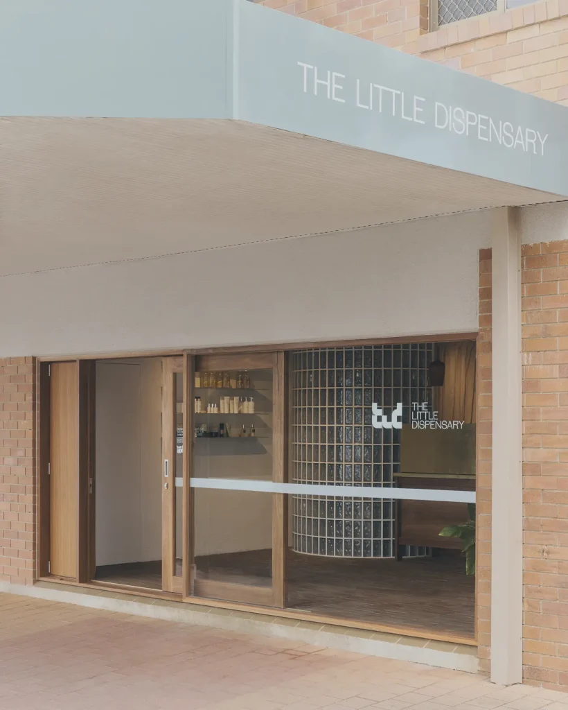 The Little Dispensary shop fit out built by Shelter Arc Build
