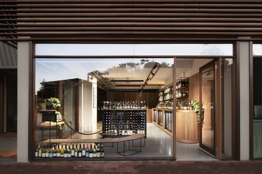 Luna Wine Store fit out built by Shelter Arc Build